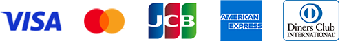 クレジットカード(VISA/マスターカード/JCB/American Express/diners Club)